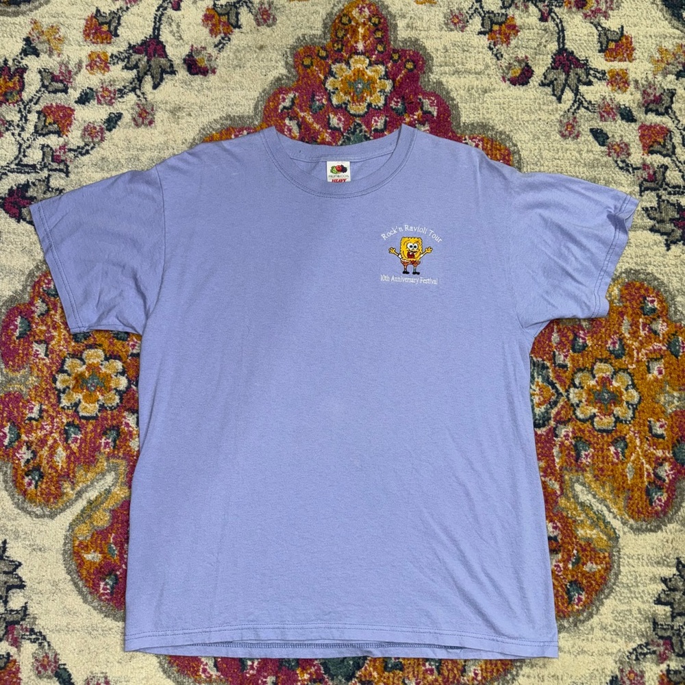 SpongeBob Rock n Ravioli Tour Shirt Size Large